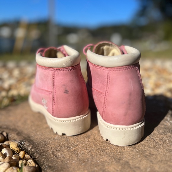 Timberland Chukka Boots Women 6.5 Pink - Picture 4 of 4